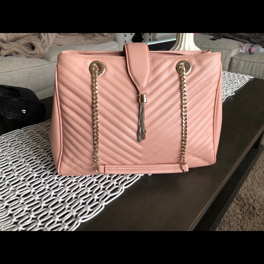 Pale pink purse